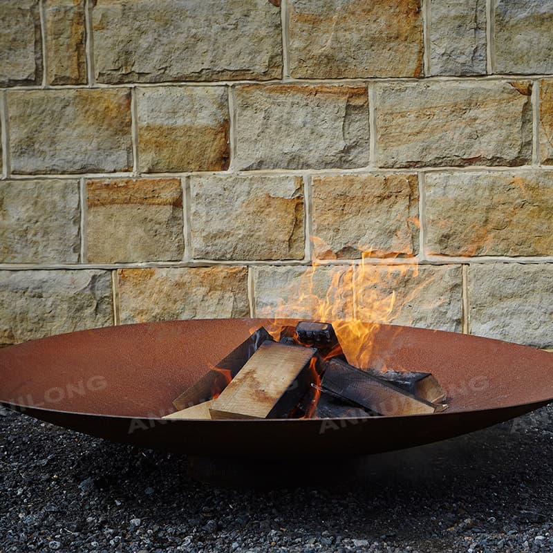 Stainless steel substitute large fire pit Traders